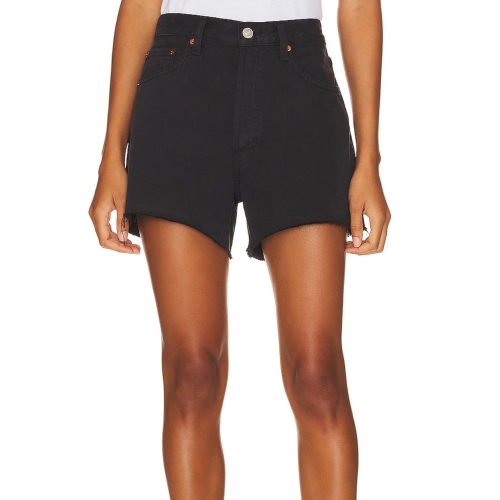 Re/Done Originals 90s Low Slung Short in Washed Black